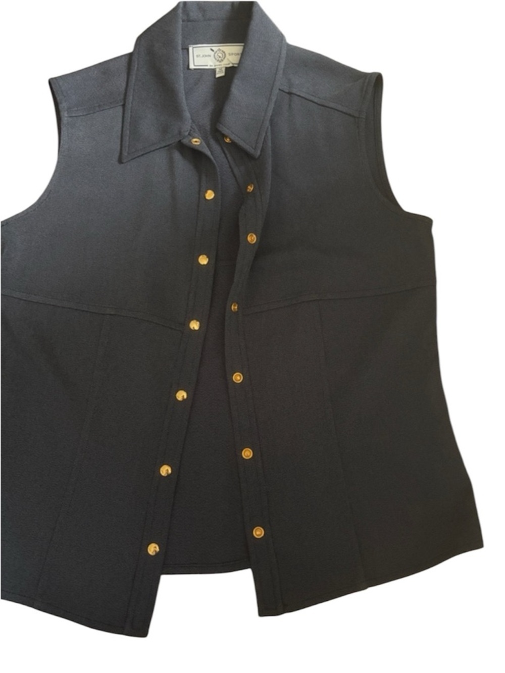 st. john - button up blazer vest